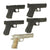 Original Rubber Hollyowood Film Pistols from Ellis Props & Graphics - Set of Five Original Items
