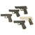 Original Rubber Hollywood Film Handguns from Ellis Props & Graphics - Set of Five Original Items