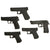 Original Rubber & Plastic Hollywood Film Prop Pistols from Ellis Props & Graphics - Glock - Beretta - Sig Sauer - 5 Items Original Items