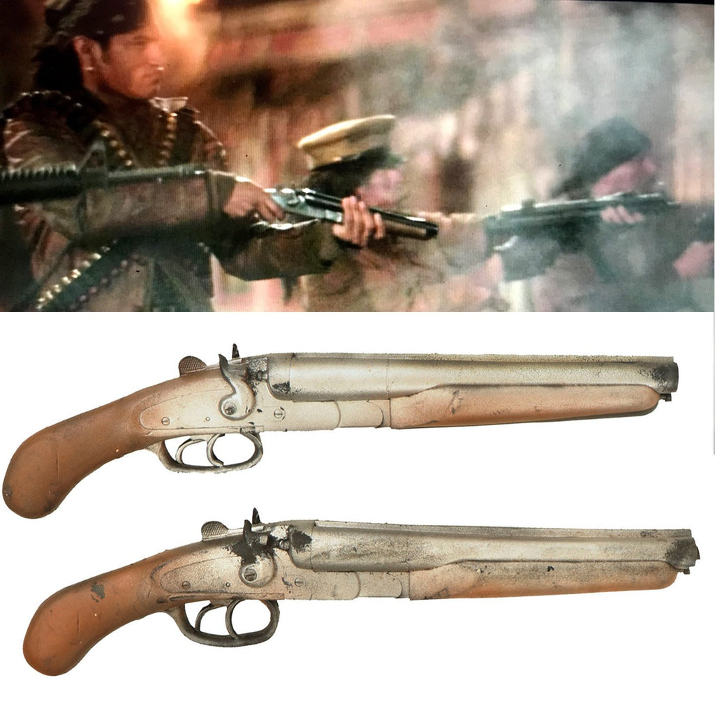 Original U.S. Rubber Film Prop Double Barrel Hammer Shotguns From Ellis Props and Graphics - As Used in Escape from LA Original Items
