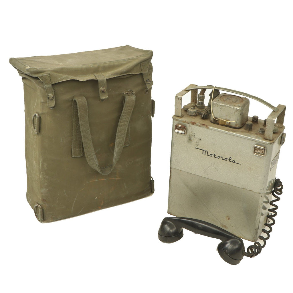 Original U.S. Korean War Era Commercial Motorola Handie Talkie FM Radio Phone Model Motorola - Universal Pictures Company Original Items