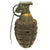 Original U.S. WWII Inert MkII Pineapple Grenade with Yellow Ring & M200A1 Fuze Original Items