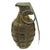 Original U.S. WWII Inert MkII Pineapple Grenade with Yellow Ring & M200A1 Fuze Original Items