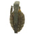 Original U.S. WWII Inert MkII Pineapple Grenade with Yellow Ring & M200A1 Fuze Original Items