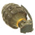 Original U.S. WWII Inert MkII Pineapple Grenade with Yellow Ring & M200A1 Fuze Original Items