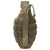 Original U.S. WWII Inert MkII Pineapple Grenade with Yellow Ring & M200A1 Fuze Original Items
