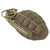 Original U.S. WWII Inert MkII Pineapple Grenade with Yellow Ring & M200A1 Fuze Original Items