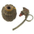 Original U.S. WWII Inert MkII Pineapple Grenade with Yellow Ring & M200A1 Fuze Original Items