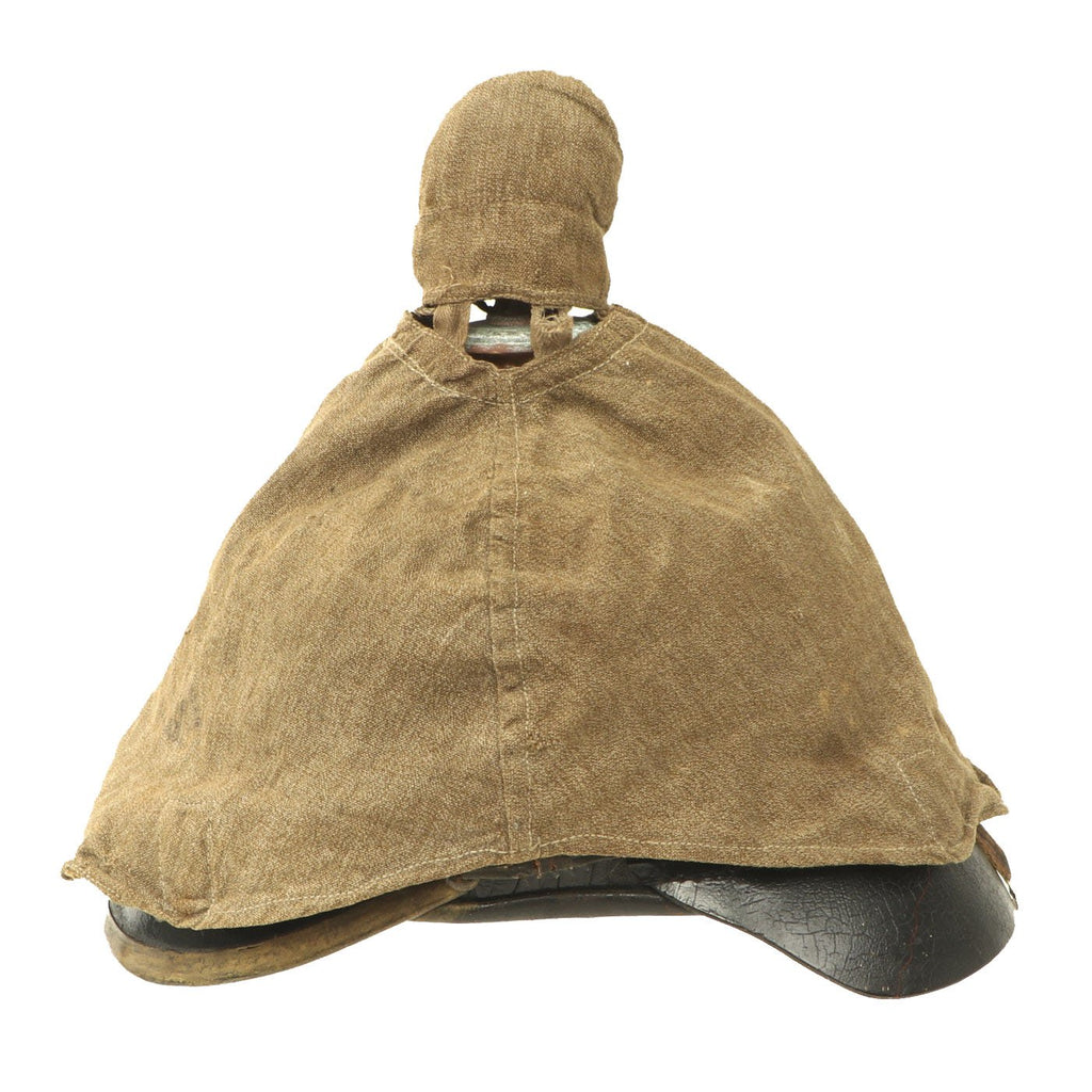 Original WWI Imperial German Überzug Maker Marked Helmet Cover for