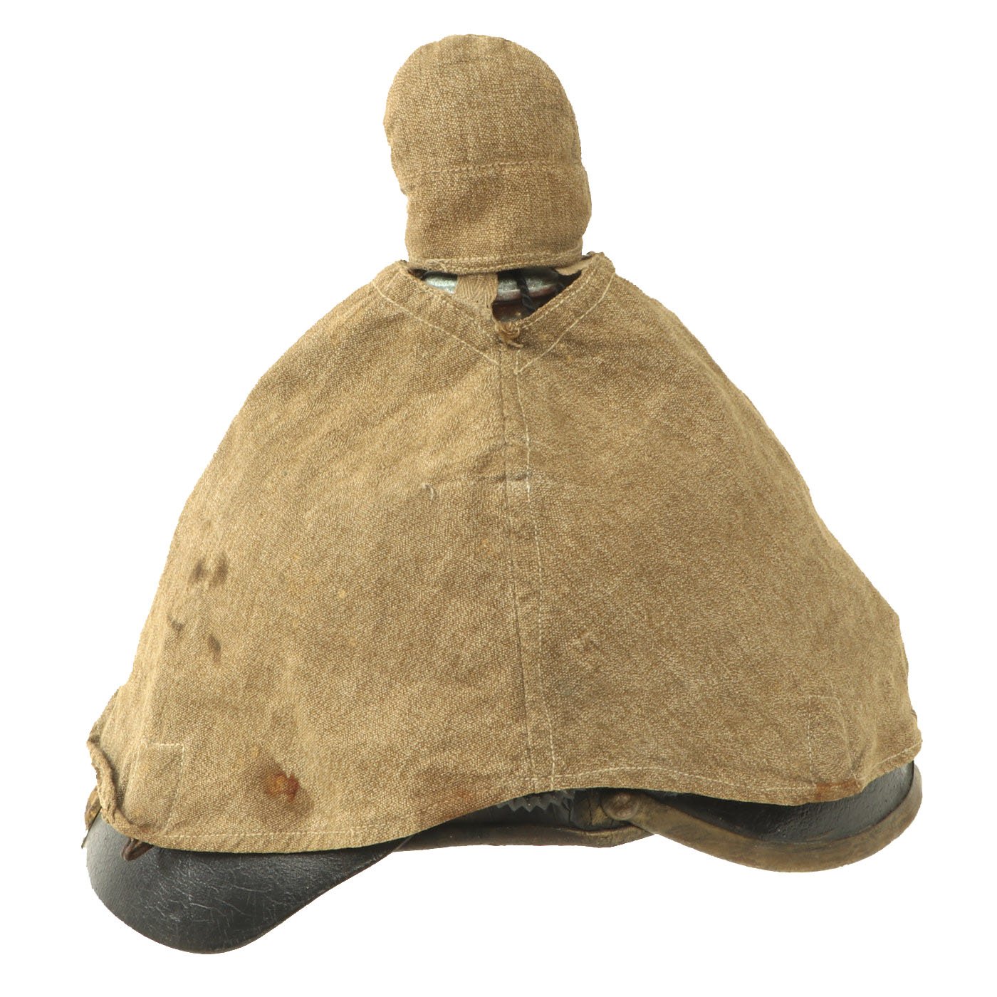 Original WWI Imperial German Überzug Maker Marked Helmet Cover for