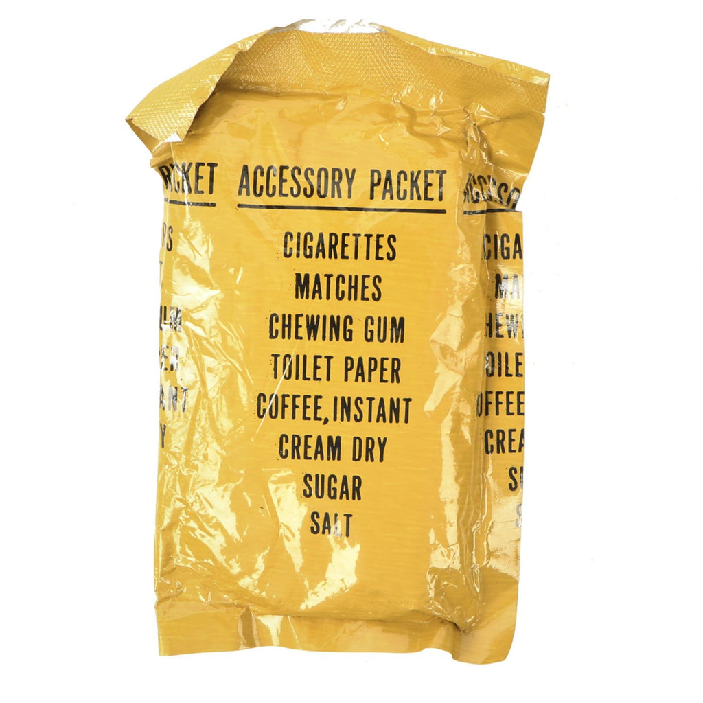 c ration cigarettes T258. EARLY VIETNAM C-RATION ACCESSORY PACK W/ Included with kit K Ration Cigarette Pack| Frontline