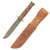 Original U.S. WWII USMC KA-BAR Style Fighting Knife by PAL with Personalized Leather Scabbard Original Items