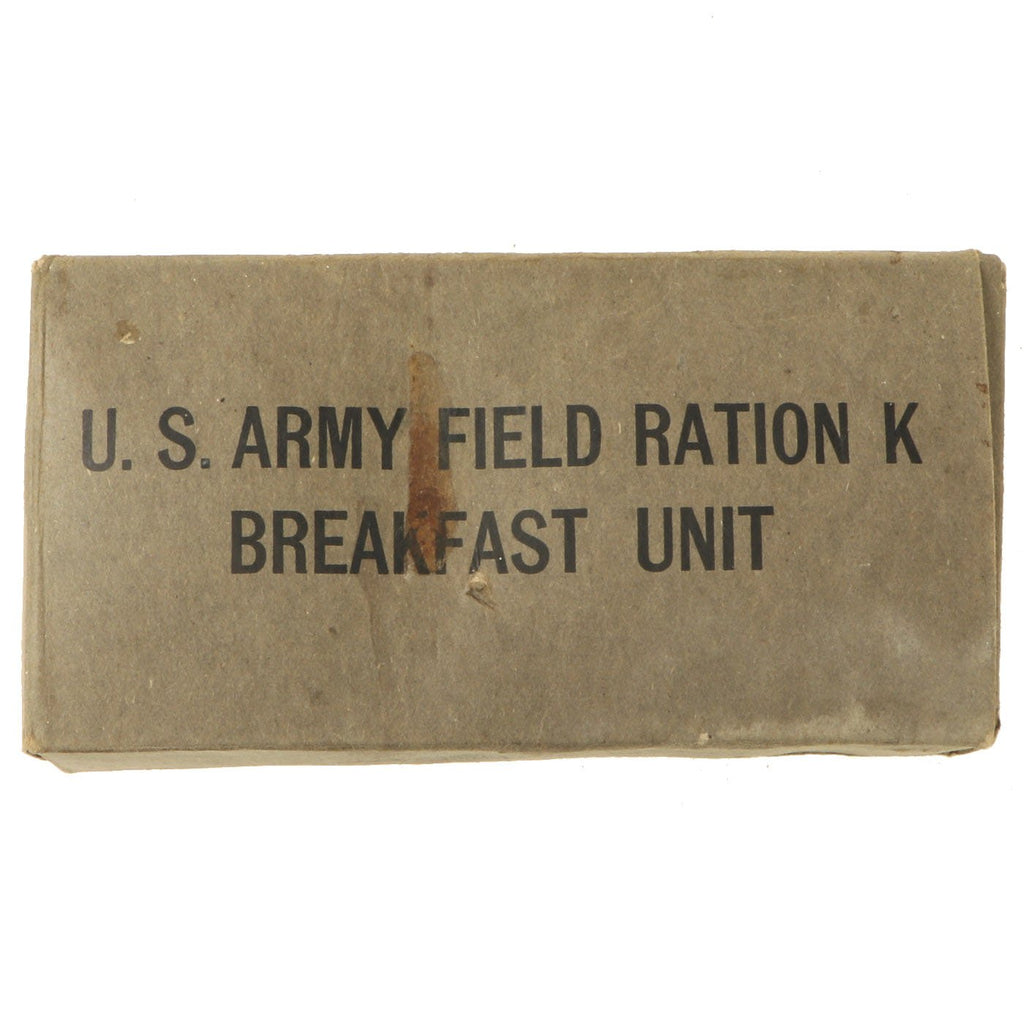 Original U.S. WWII Early War Unissued K Ration Breakfast Unit by The Cracker Jack Co. Original Items