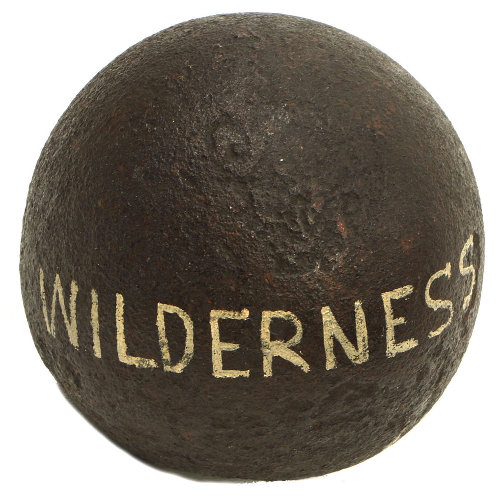 Original U.S. American Civil War 8lb Cannon Ball - Civl War Museum of Philadelphia Deaccession Original Items