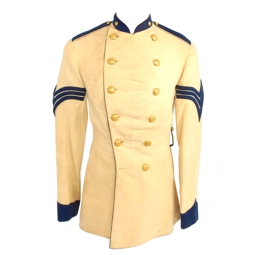 Original U.S. Indian Wars Era 1880s State of New York Militia 22nd Regiment White Dress Coat Original Items