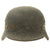 Original German WWII Service Worn M40 Single Decal Luftwaffe Helmet with Textured Paint - SE68 Original Items