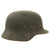 Original German WWII Service Worn M40 Single Decal Luftwaffe Helmet with Textured Paint - SE68 Original Items