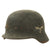 Original German WWII Service Worn M40 Single Decal Luftwaffe Helmet with Textured Paint - SE68 Original Items