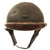 Original French WWII Model 1935 Tanker Armored Vehicle Helmet with R.F. Badge Original Items