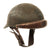 Original French WWII Model 1935 Tanker Armored Vehicle Helmet with R.F. Badge Original Items