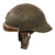 Original French WWII Model 1935 Tanker Armored Vehicle Helmet with R.F. Badge Original Items