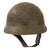 Original French WWII Model 1935 Tanker Armored Vehicle Helmet with R.F. Badge Original Items