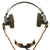 Original WWII Canadian Microphone and Receivers Headgear Assembly with Throat Mic in Box Original Items