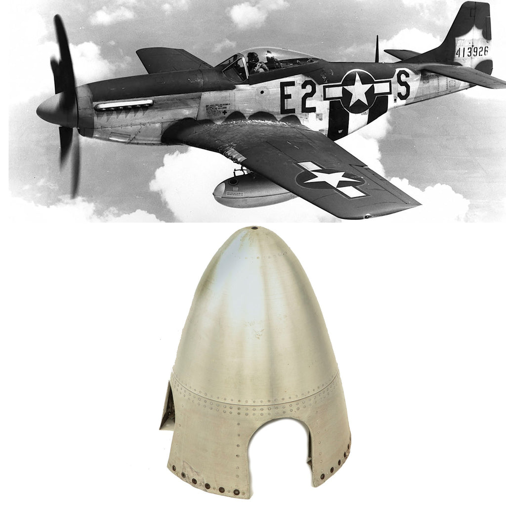 Original U.S. WWII North American P-51 Mustang Airplane Propeller Nose Cone Original Items