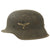 Original German WWII M42 Single Decal Luftwaffe Helmet with 59cm Liner - NS66 Original Items