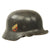 Original German WWII Luftwaffe M35 Double Decal Helmet with 57cm Liner & Chinstrap - marked EF64 Original Items