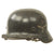 Original German WWII Luftwaffe M35 Double Decal Helmet with 57cm Liner & Chinstrap - marked EF64 Original Items