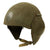 Original U.S. WWII USAAF Bomber Crew M5 Steel FLAK Helmet with Canvas Chin Strap Original Items