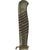 Original German WWI Trench Fighting Knife with Ribbed Grips and Scabbard Original Items