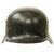 Original German WWII Luftwaffe M35 Single Decal Helmet with Removed Tri-Color Decal & 57cm Liner - marked ET64 Original Items