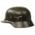Original German WWII Luftwaffe M35 Single Decal Helmet with Removed Tri-Color Decal & 57cm Liner - marked ET64 Original Items