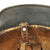Original German WWII Luftwaffe M35 Single Decal Helmet with Removed Tri-Color Decal & 57cm Liner - marked ET64 Original Items