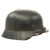 Original German WWII Named Luftwaffe M35 Single Decal Helmet with 58cm Liner & Wire - marked Q66 Original Items