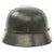 Original German WWII Named Luftwaffe M35 Single Decal Helmet with 58cm Liner & Wire - marked Q66 Original Items