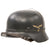 Original German WWII Named Luftwaffe M35 Single Decal Helmet with 58cm Liner & Wire - marked Q66 Original Items