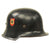 Original German WWII M34 Civic Square Dip NSDAP Double Decal Protection Police Steel Helmet Original Items