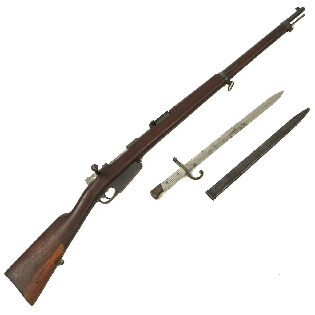 Original German Made M1891 Argentine Mauser Rifle by Loewe of Berlin with Aluminum Grip Bayonet - made in 1897 Original Items