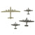 Original U.S. WWII Recognition Miniature Model American Airplane Set 1:432 Scale - 30 Planes - by Cruver Original Items