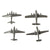 Original U.S. WWII Recognition Miniature Model American Airplane Set 1:432 Scale - 30 Planes - by Cruver Original Items