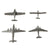 Original U.S. WWII Recognition Miniature Model American Airplane Set 1:432 Scale - 30 Planes - by Cruver Original Items