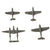 Original U.S. WWII Recognition Miniature Model American Airplane Set 1:432 Scale - 30 Planes - by Cruver Original Items