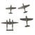 Original U.S. WWII Recognition Miniature Model American Airplane Set 1:432 Scale - 30 Planes - by Cruver Original Items