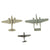 Original U.S. WWII Recognition Miniature Model American Airplane Set 1:432 Scale - 30 Planes - by Cruver Original Items