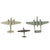 Original U.S. WWII Recognition Miniature Model American Airplane Set 1:432 Scale - 30 Planes - by Cruver Original Items