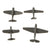Original U.S. WWII Recognition Miniature Model American Airplane Set 1:432 Scale - 30 Planes - by Cruver Original Items