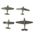 Original U.S. WWII Recognition Miniature Model American Airplane Set 1:432 Scale - 30 Planes Original Items